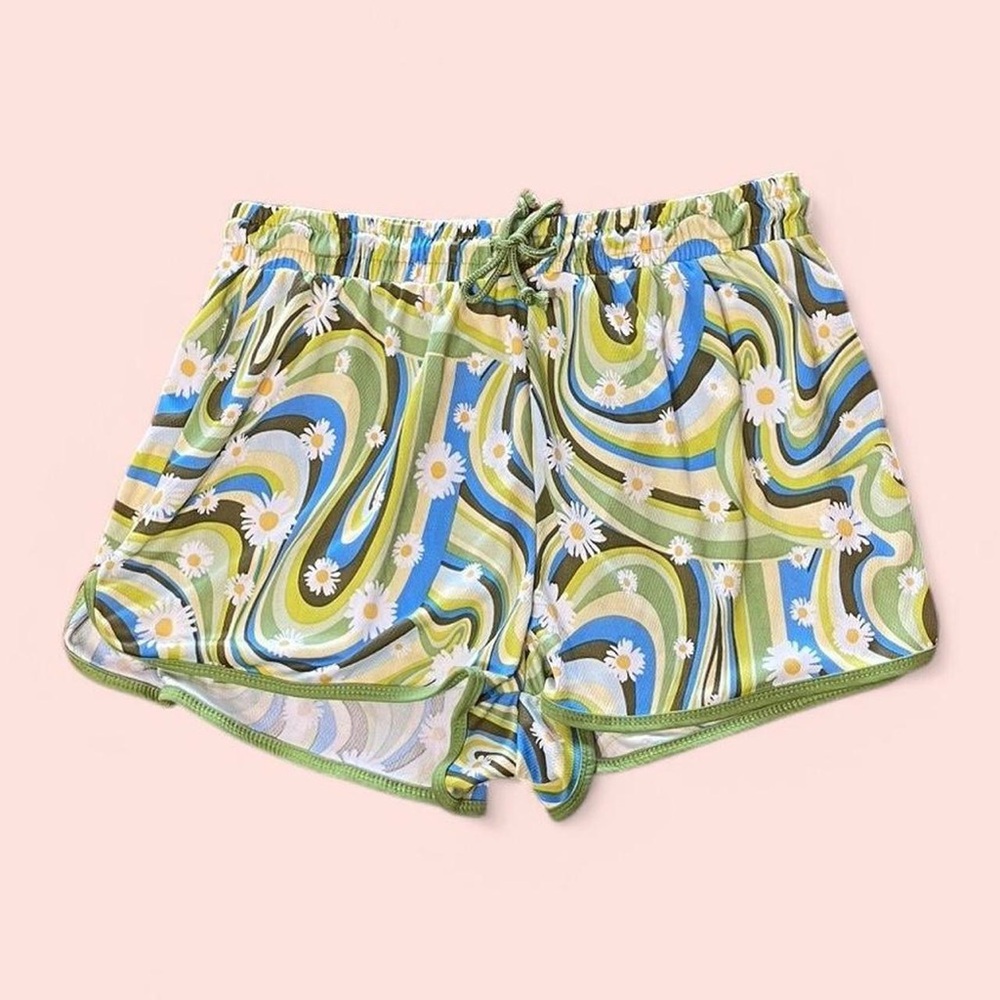 Floral Green Women's Shorts